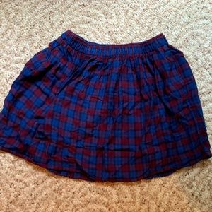 Abercrombie & Fitch Plaid Mini Skirt